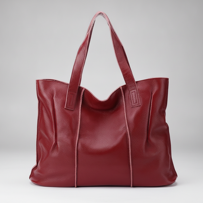 Sac à Main Cuir Véritable Rétro Grande Capacité