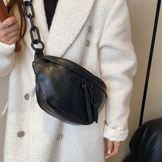 Sac Banane Rétro Cuir Femme - Vintage Chic
