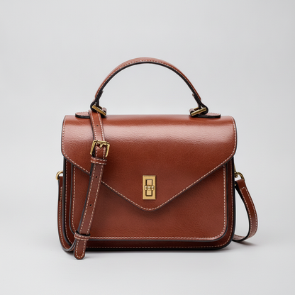 Sac Bandoulière Vintage Cuir Véritable Femme
