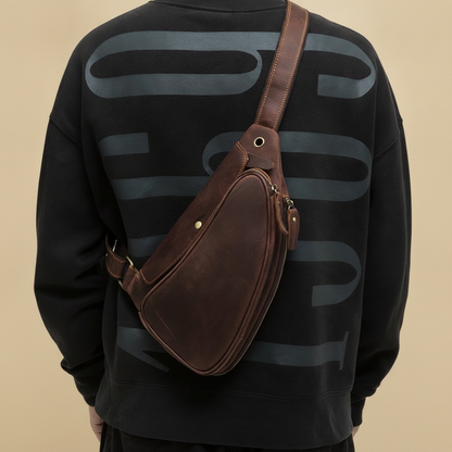 Sac Poitrine Cuir Homme - Élégance & Praticité