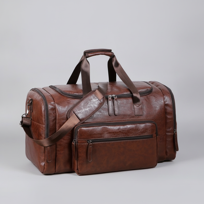 Sac de Sport Homme Cuir PU - Voyage & Fitness