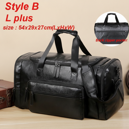 Sac de Sport Homme Cuir PU - Voyage & Fitness