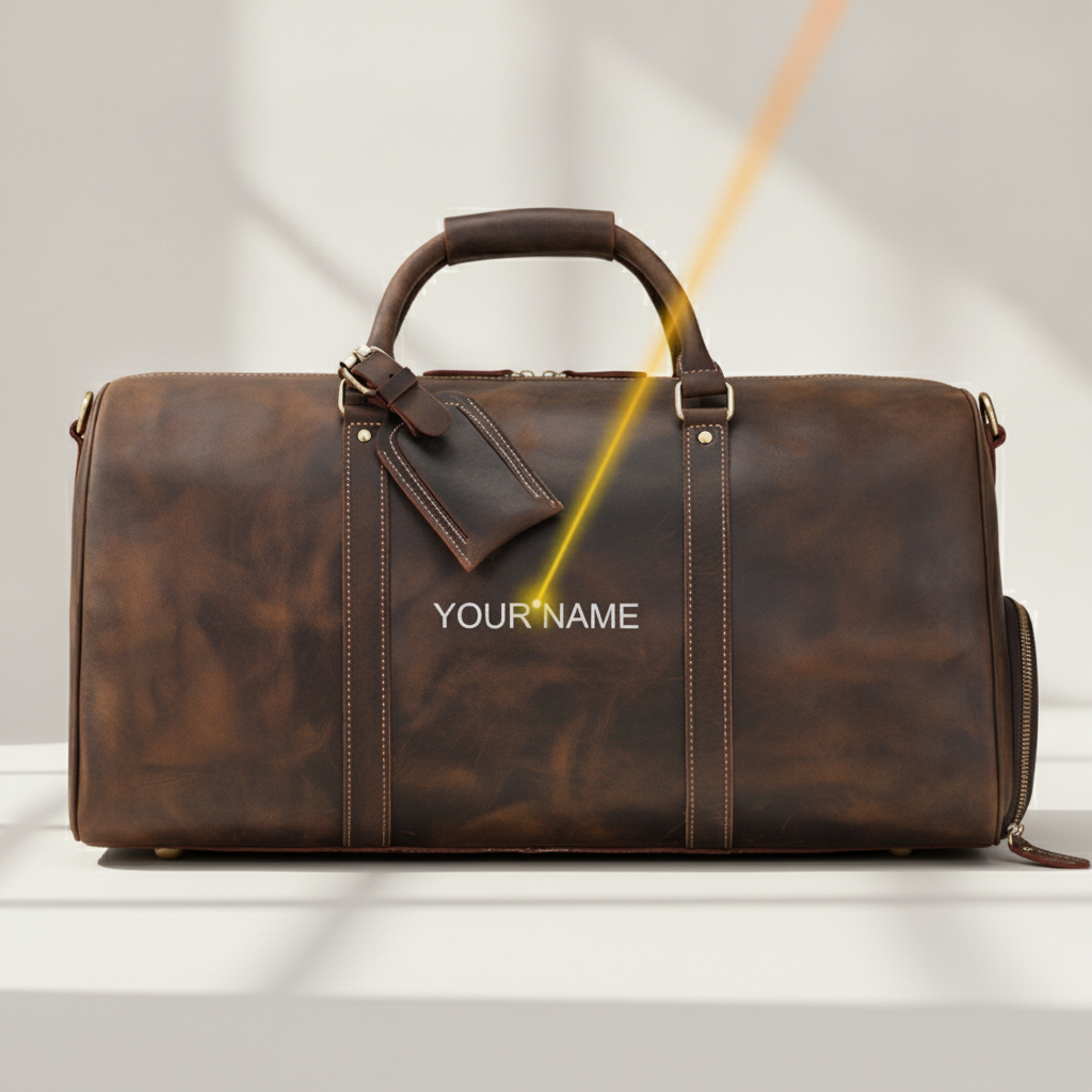 Sac de Voyage Luxe Cuir Véritable Unisexe