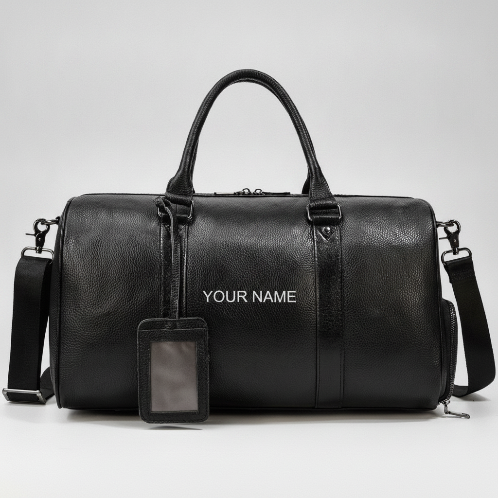 Sac de Voyage Luxe Cuir Véritable Unisexe
