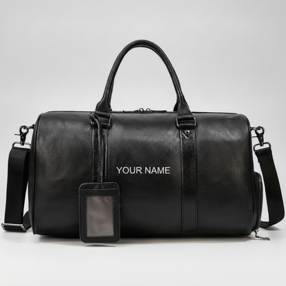 Sac de Voyage Luxe Cuir Véritable Unisexe