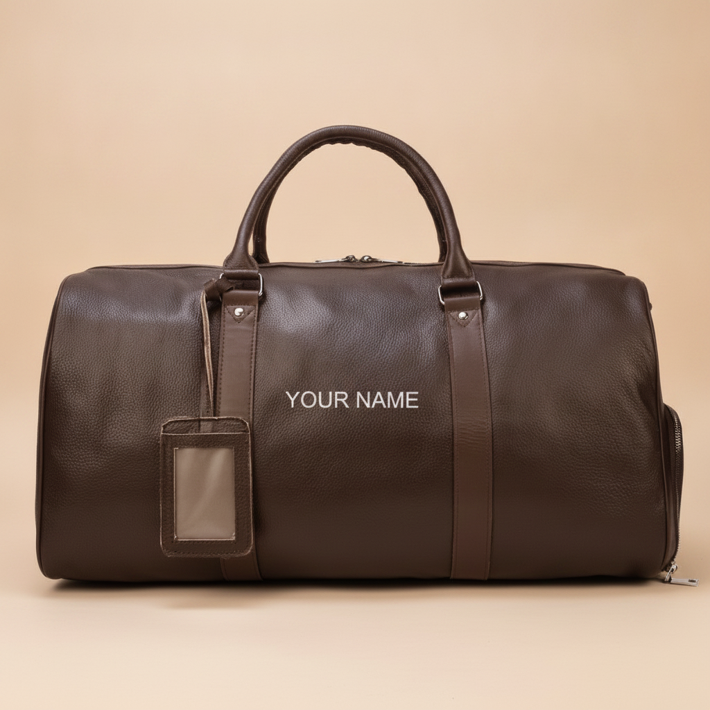 Sac de Voyage Luxe Cuir Véritable Unisexe