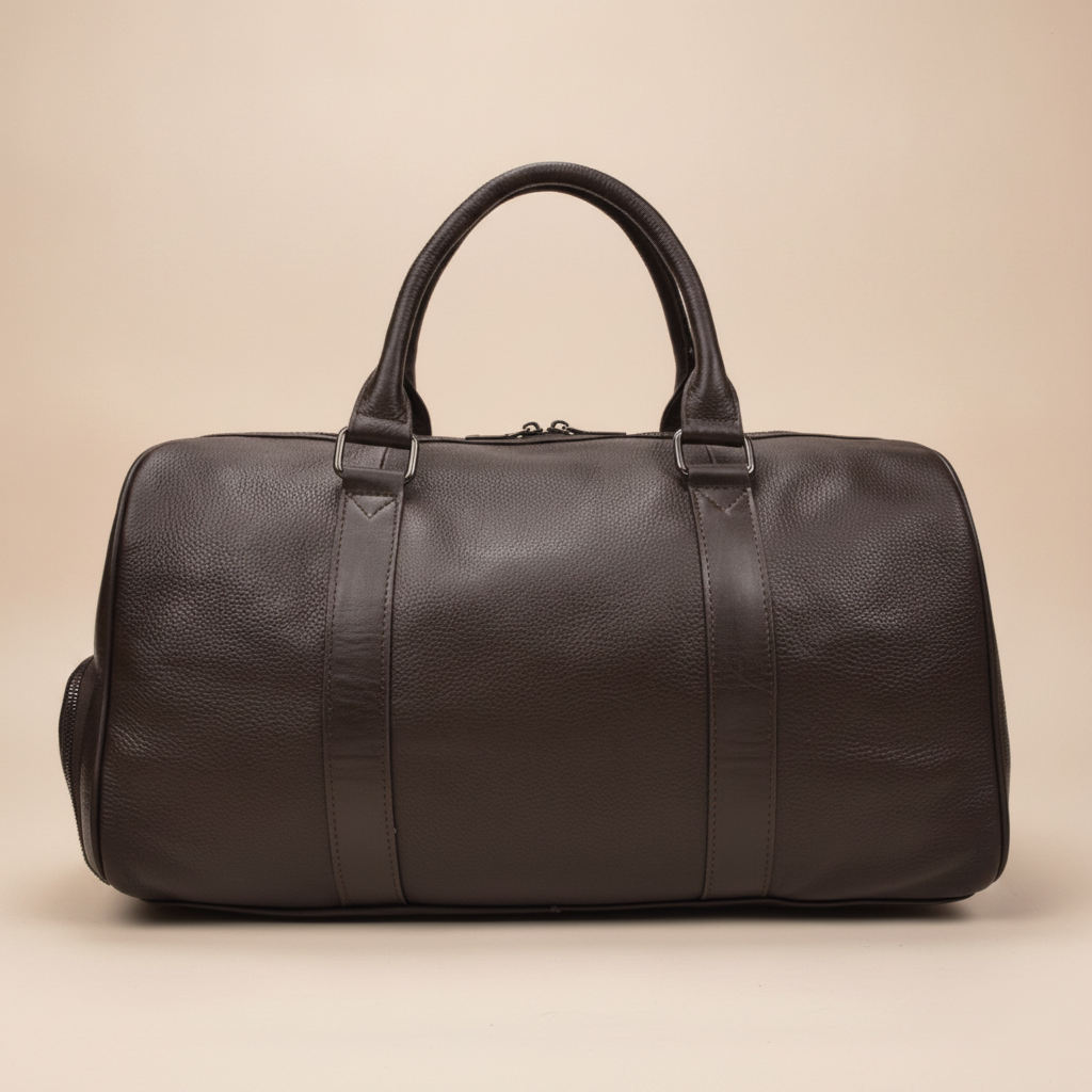 Sac de Voyage Luxe Cuir Véritable Unisexe