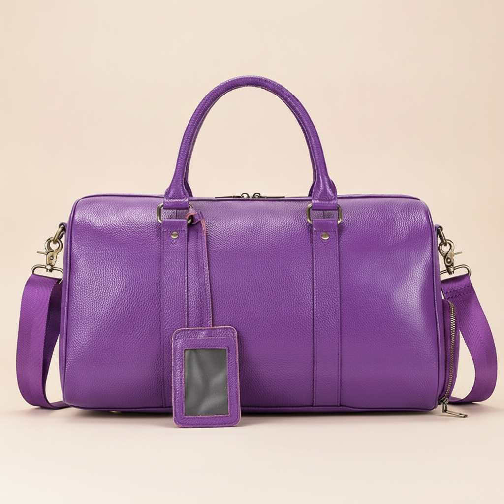 Sac de Voyage Luxe Cuir Véritable Unisexe