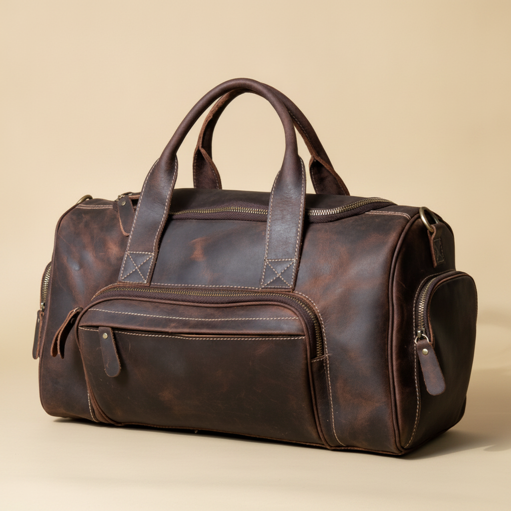 Sac de voyage cuir véritable homme