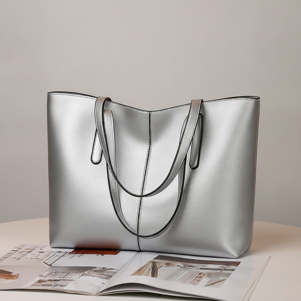 Sac Fourre-Tout Minimaliste Cuir PU Femme