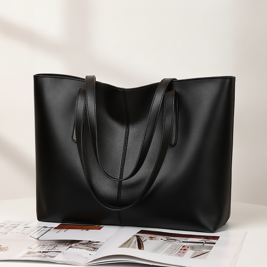 Sac Fourre-Tout Minimaliste Cuir PU Femme