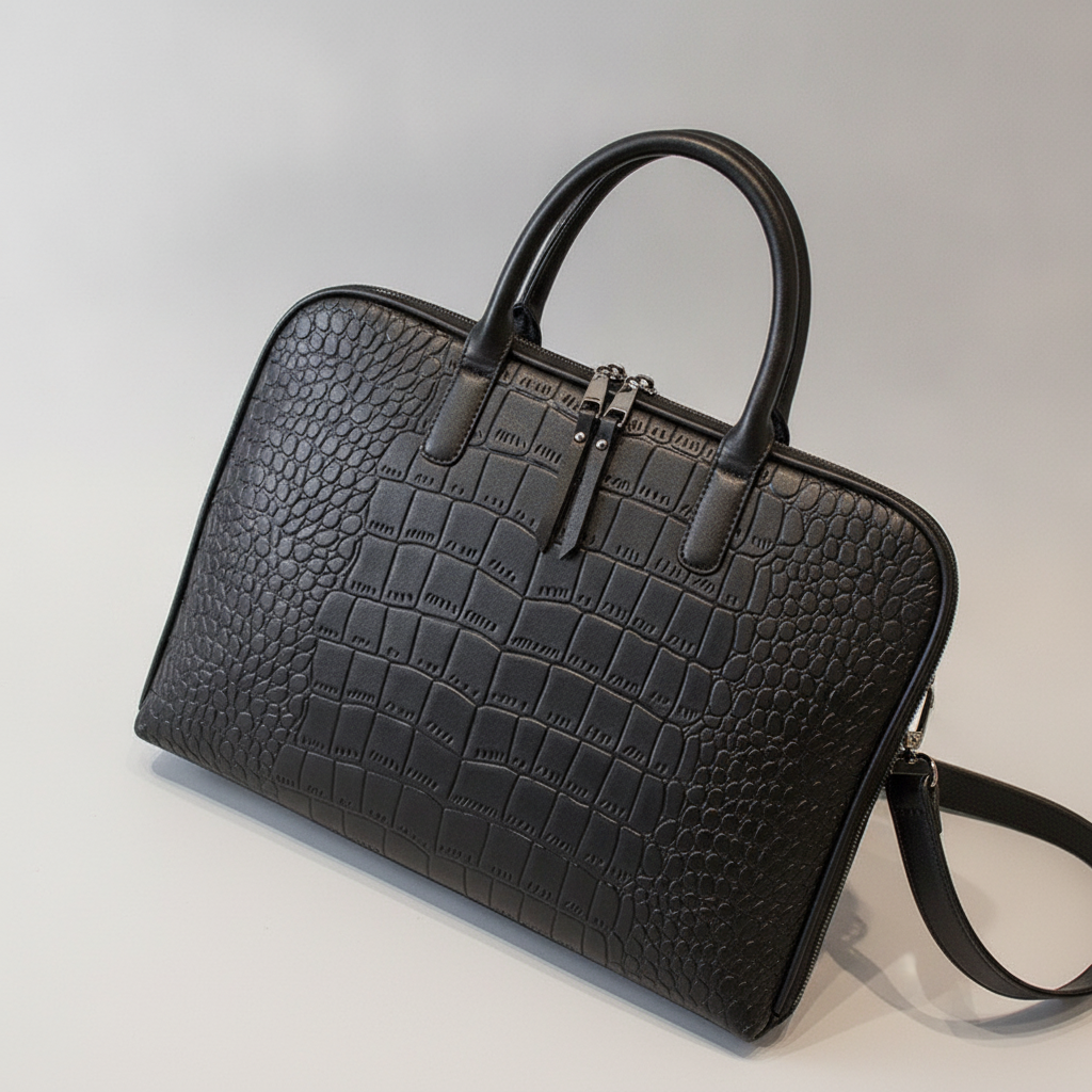 Sacoche Cuir PU Élégante pour Ordinateur Portable