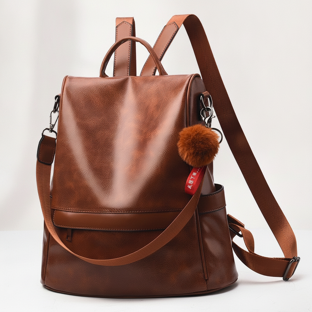 Sac à Dos Vintage Cuir Anti-Vol Convertible