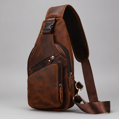 Sac Bandoulière Homme Cuir Véritable Luxe