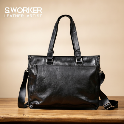 Sacoche Porte-Documents Cuir Homme S.WORKER