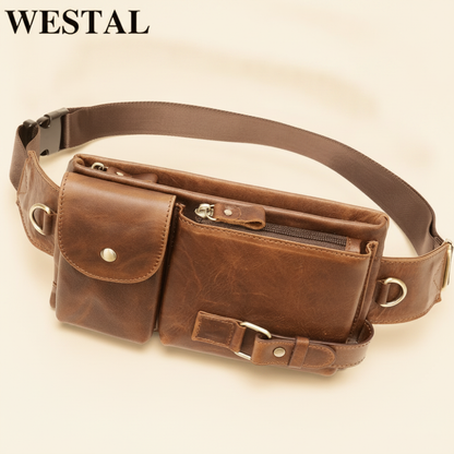 Sac Ceinture Cuir Homme WESTAL 9080 Polyvalent