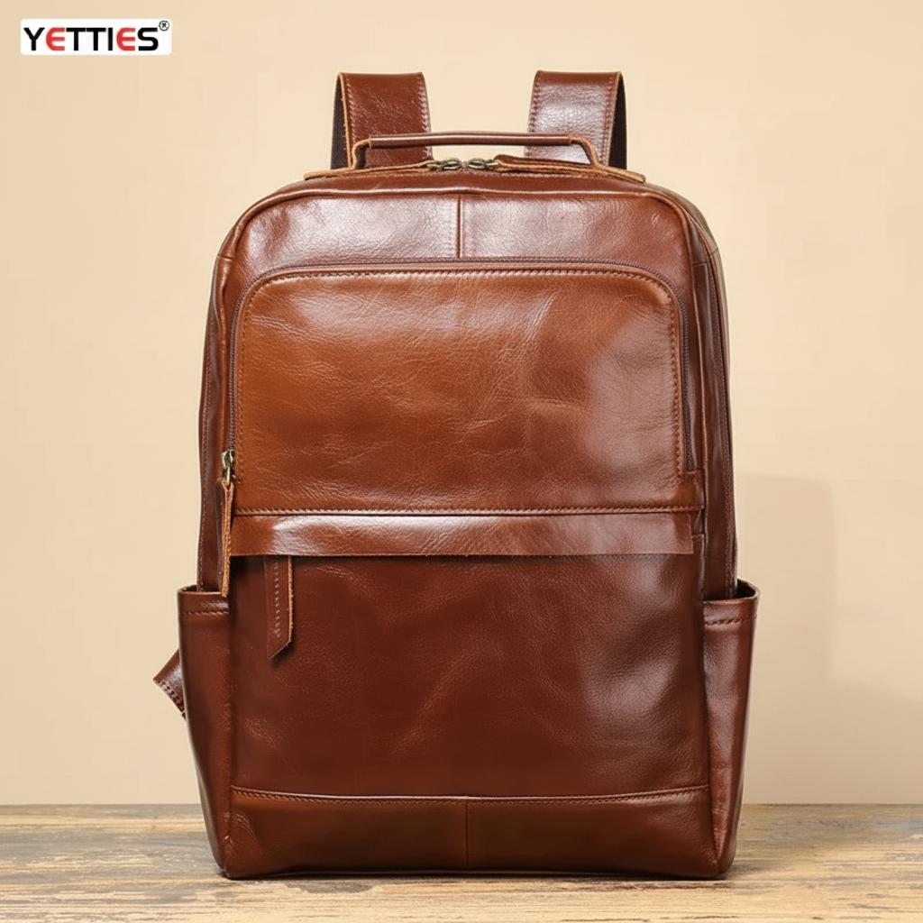 Sac à Dos YETTIES Cuir Rétro Unisexe