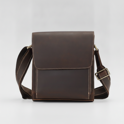 Sac Bandoulière Homme Cuir Crazy Horse Vintage