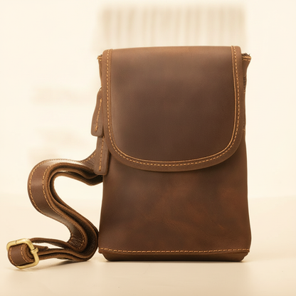 Sac Bandoulière Homme Cuir Crazy Horse Vintage