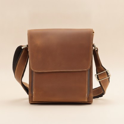 Sac Bandoulière Homme Cuir Crazy Horse Vintage