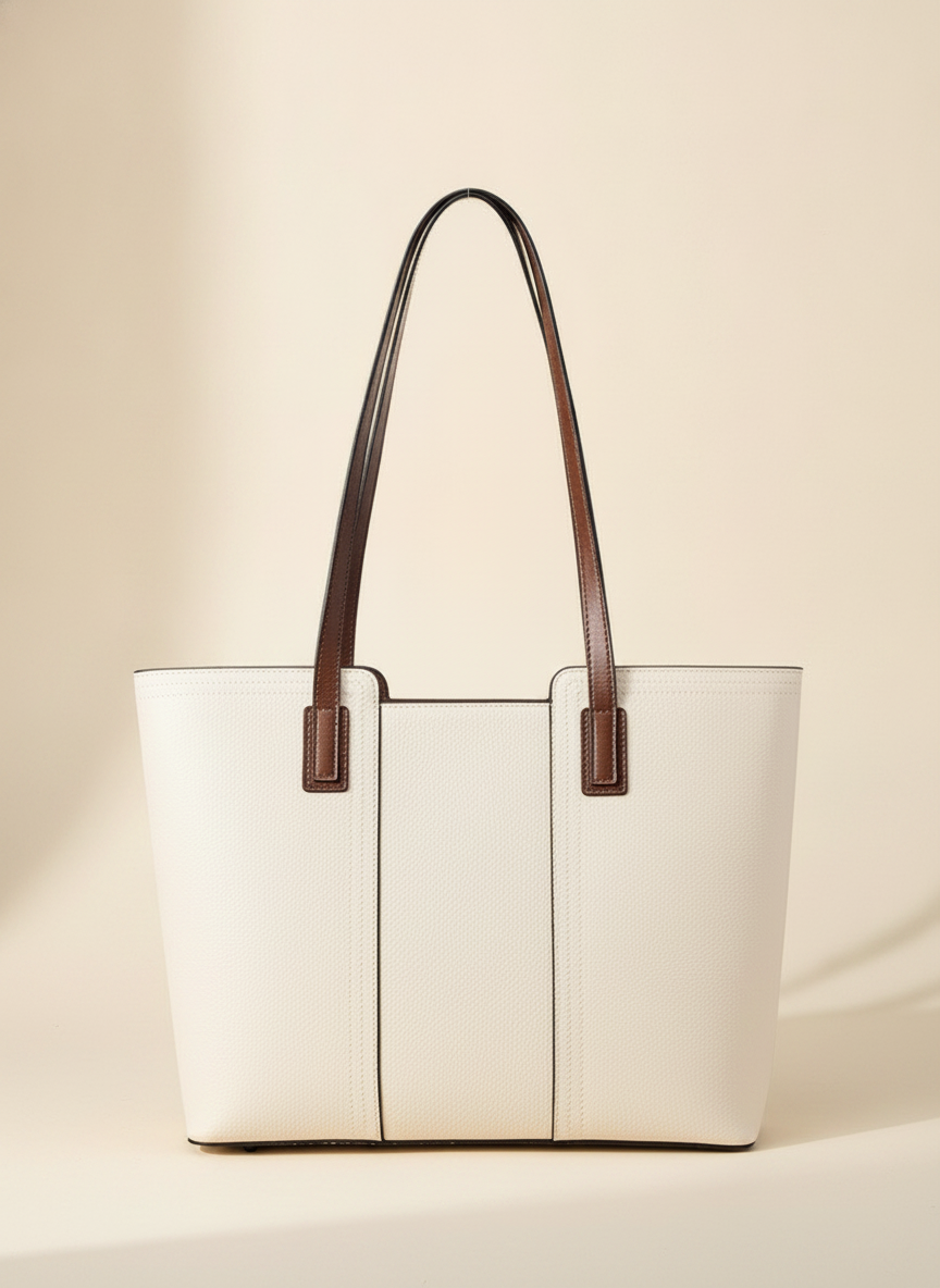 Sac Fourre-Tout Élégant en Cuir Véritable Zency