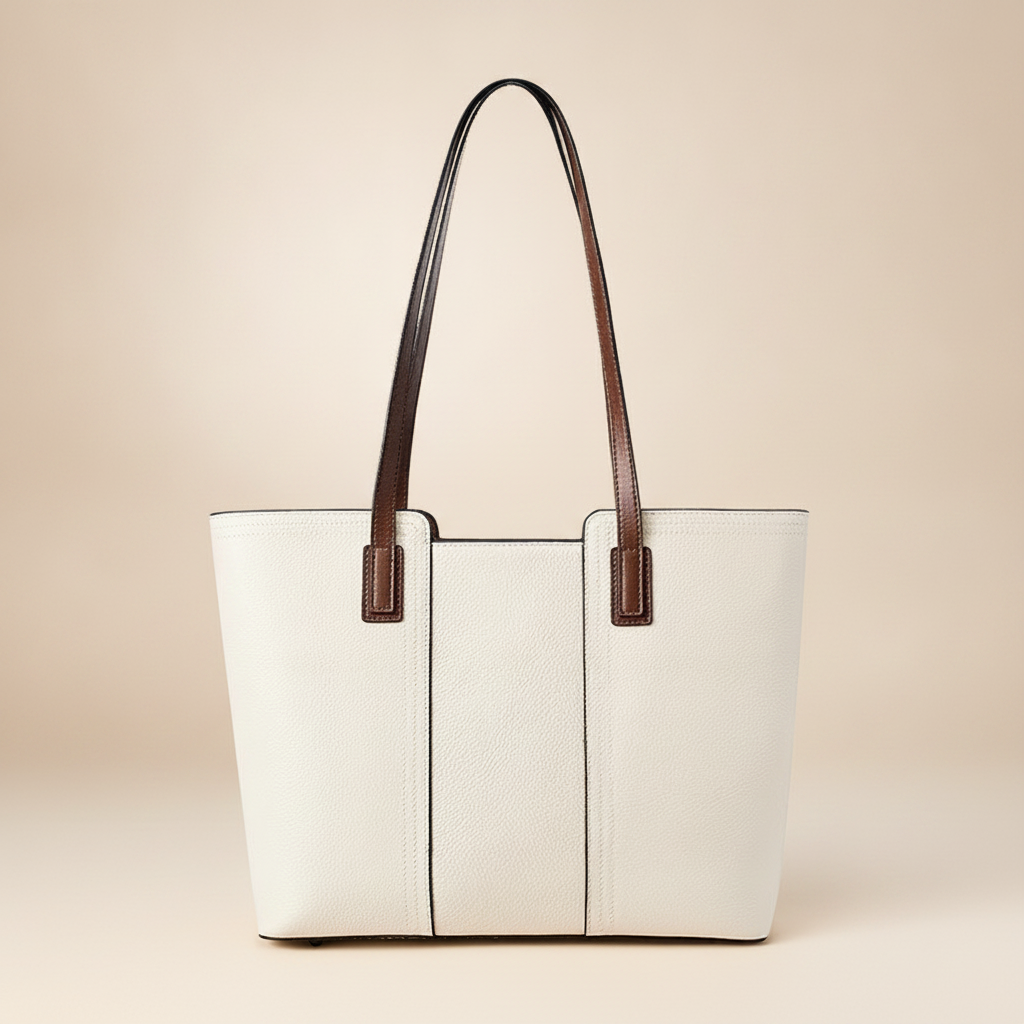 Sac Fourre-Tout Élégant en Cuir Véritable Zency